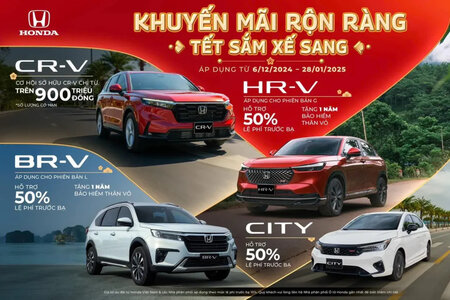 Khuyến mãi ô tô Honda Tháng 12/2024